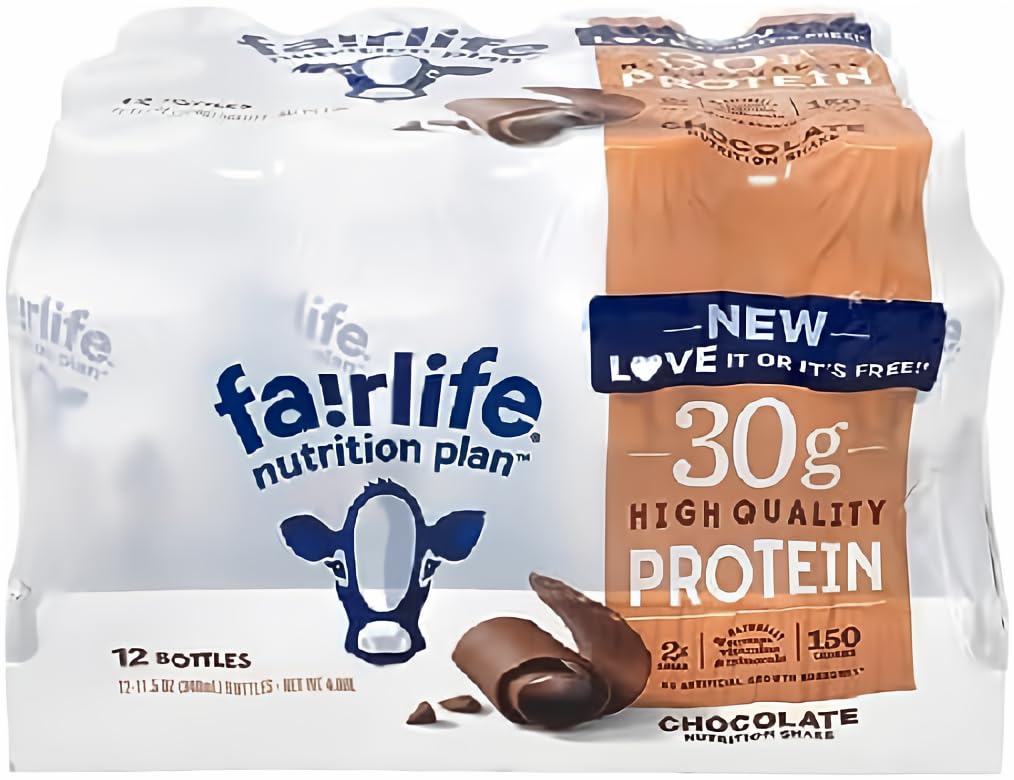 Fairlife Nutrition Plan High Protein Chocolate 30g Shake, Gelatin Free, 11.5fl.oz, 12 Pack