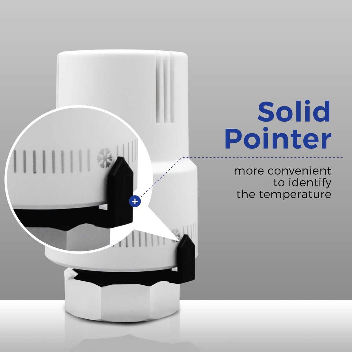 VANCOCO 2pcs M30×1.5 mm Radiator Thermostat Valve Heads, Thermostatic Radiator Valve Heads for Home Office Heating Systems, TRV