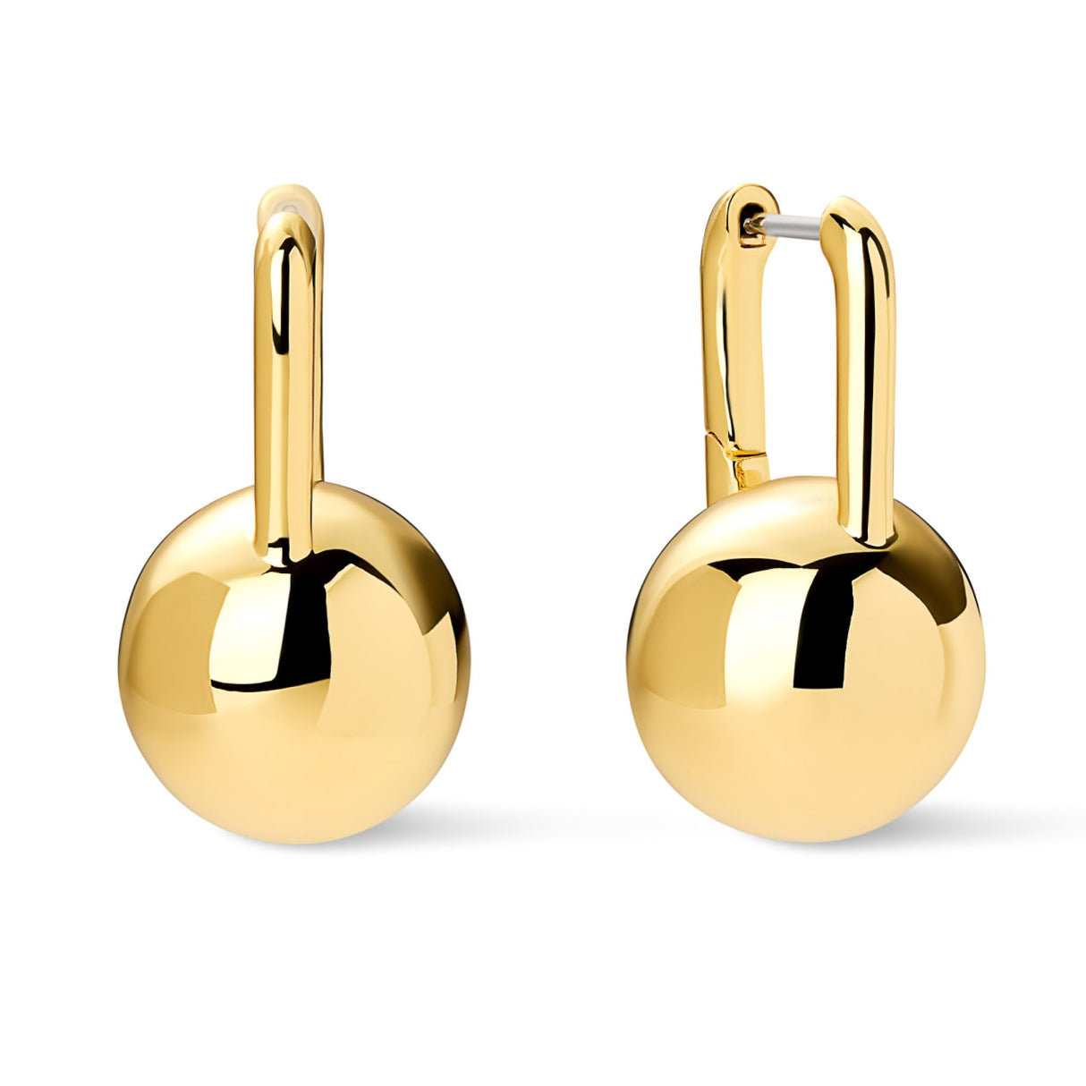 Ana Luisa Chunky Ball Earrings - 14K Gold Plated & Silver Rhodium Plated