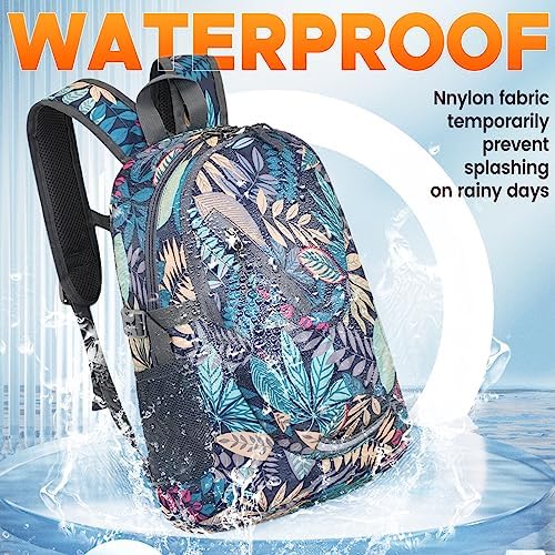 sunhiker Small Cycling Hiking Backpack Water Resistant Travel Backpack Lightweight Daypack M0714 (20-25L) (Leaf)