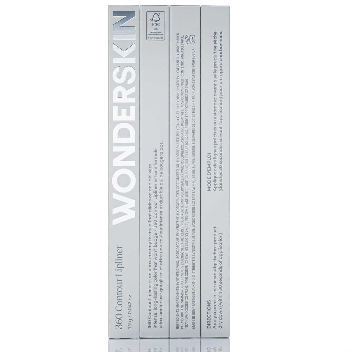Wonderskin Lipliner Pencil - 360 Contour Lipliner, Longwear, Waterproof