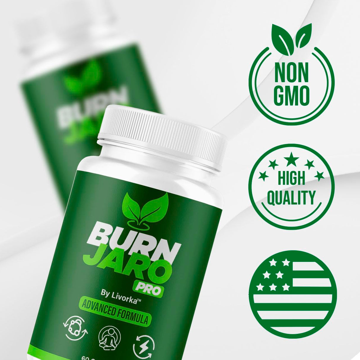 (2 Pack) Burn Jaro Pro - BurnJaro Pink Salt Capsules Pro, BurnJaro Pro Pills, Official Advanced Formula Burn Jaro Pro Supplement Pills Natural Ingredients Reviews, 120 Capsules for 2 Months