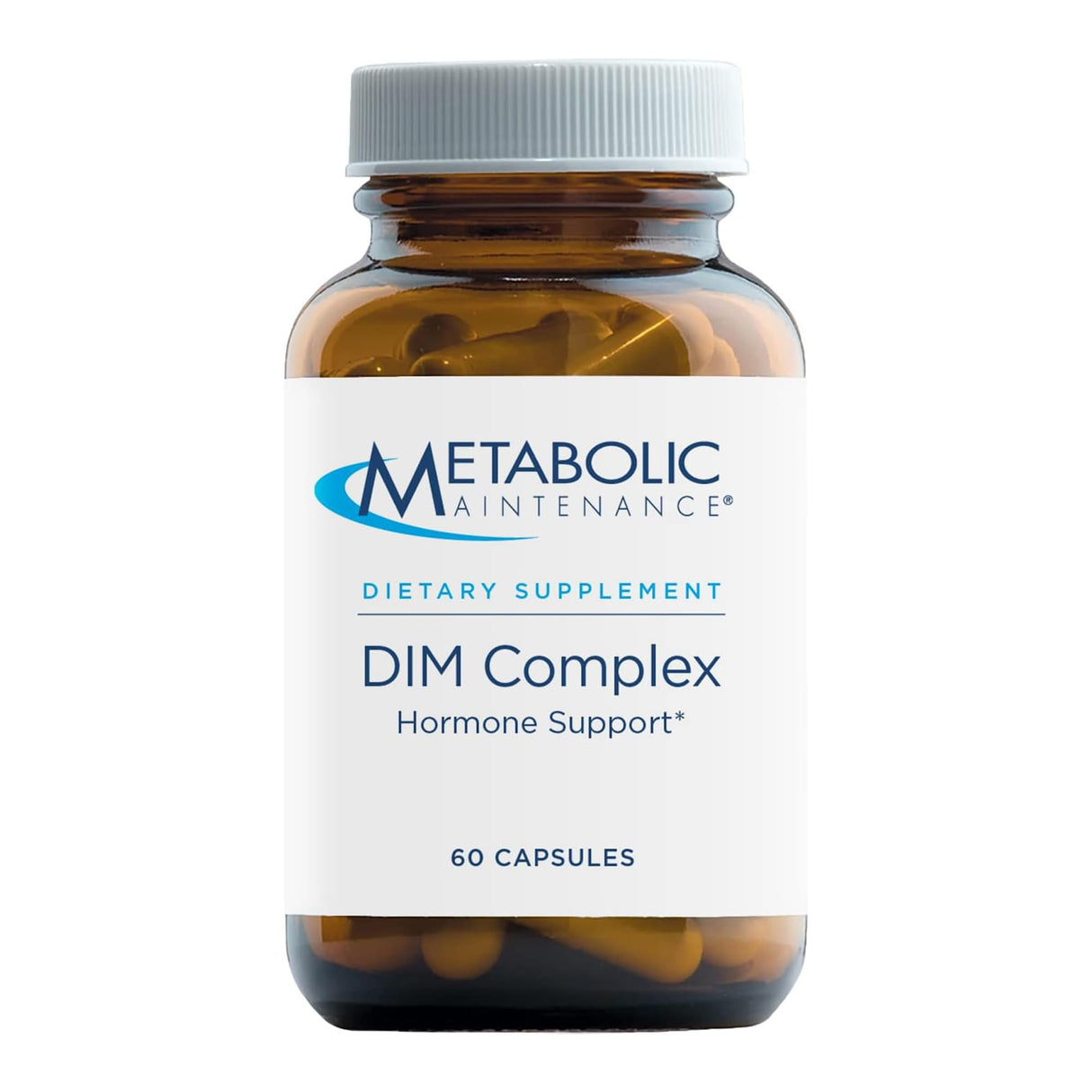 Metabolic Maintenance DIM Complex - 100mg DIM Supplement for Women and Men, Diindolylmethane for Hormone Balance, Estrogen, and Liver Health Support - 60 Vegetarian Capsules (Pack of 1)