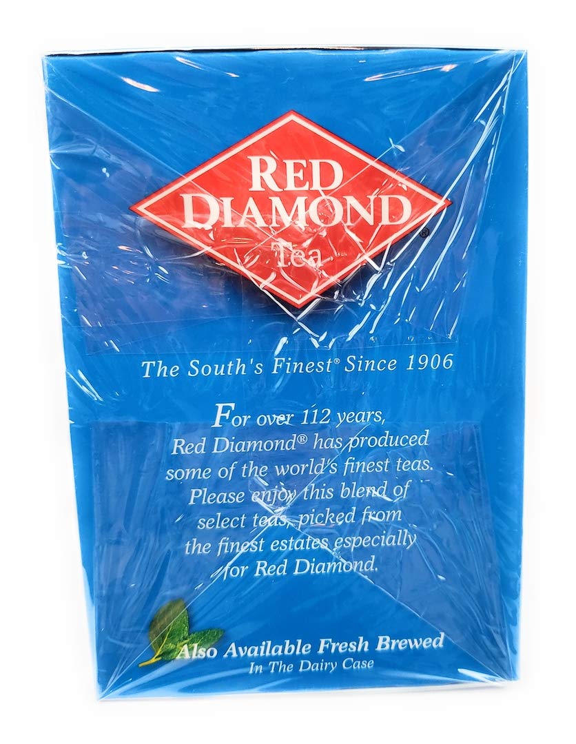 Red Diamond All Natural Iced Tea Bags Gallon Size, 12 Count (1)