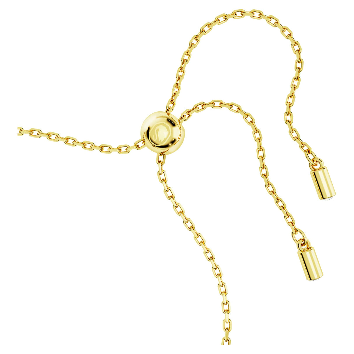 Swarovski Idyllia Bracelet, Gold-Tone Finished Clover Motif with Green Stones, Part of the Idyllia Collection