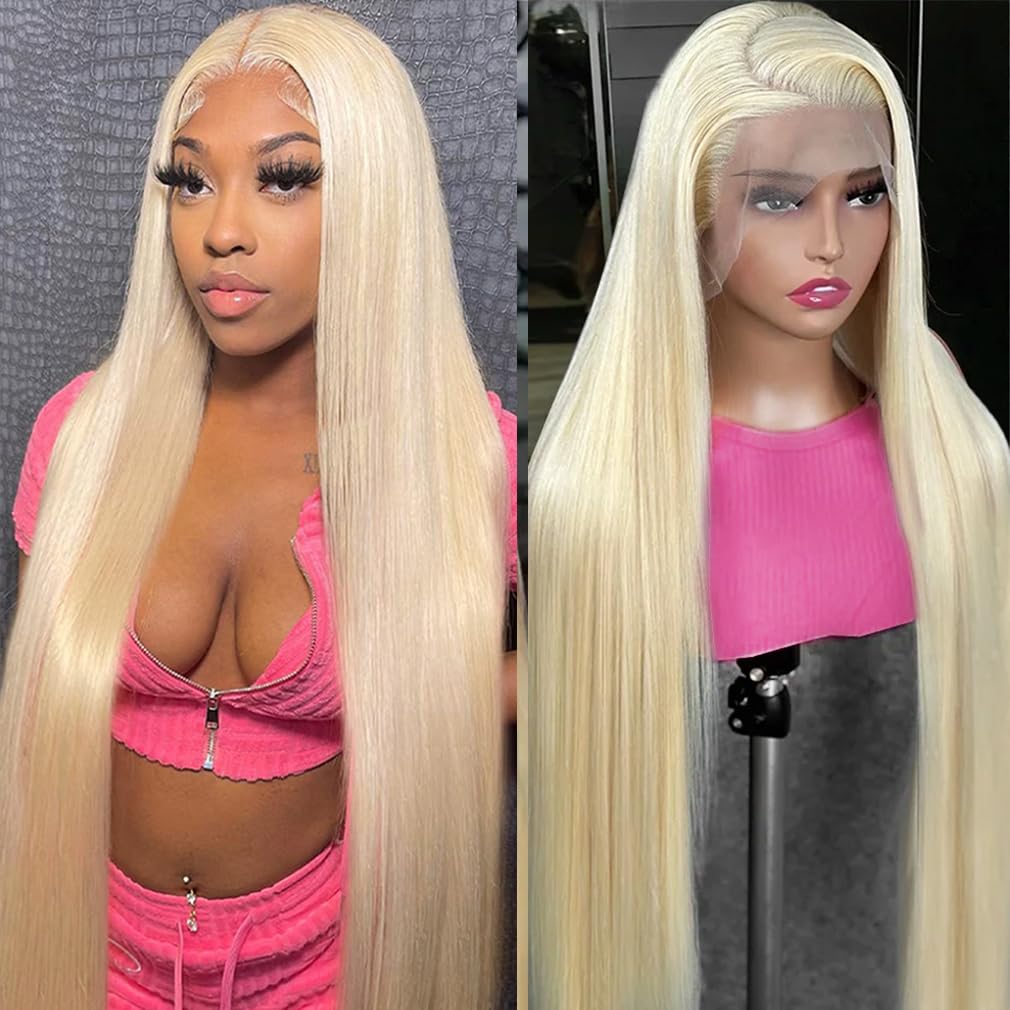 30 Inch 613 13x6 Lace Front Wig Human Hair 200 Density 613 Lace Front Wig Human Hair Straight Blonde Wig Human Hair 613 Hd Lace Frontal Wig 13x6 Pre Plucked With Baby Hair