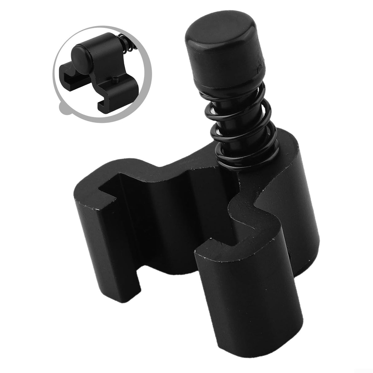 Oniissy Aluminum Barn Door Stopper Adjustable Sliding Hardware Accessories Easy Install, Prevent Wheels From Sliding Out, Black