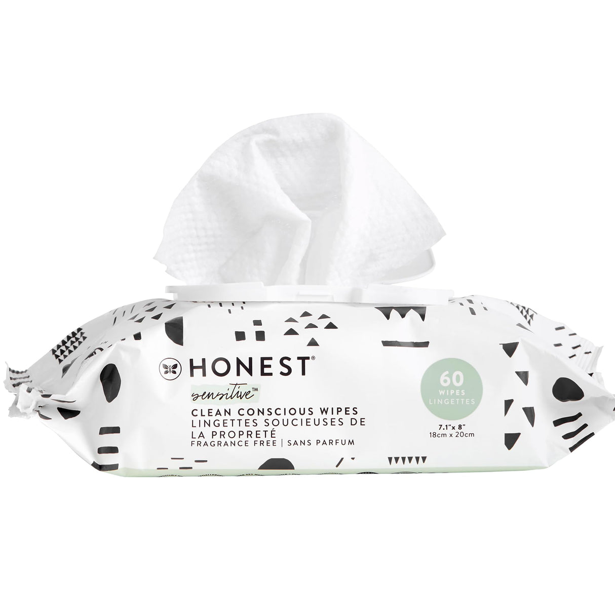 The Honest Company Clean Conscious Multi-Use Wipes | Hypoallergenic + Unscented for Sensitive Skin | Over 99% Water, Compostable, Plant Based, Baby Wipes | Rose Blossom, 288 Count