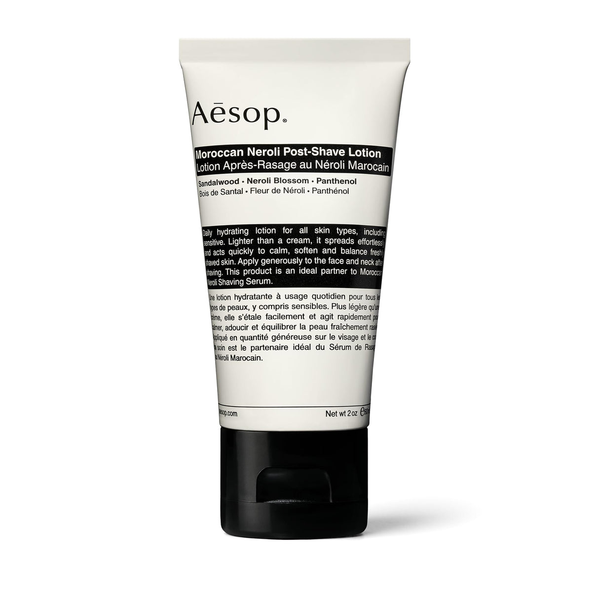 Aesop Moroccan Neroli Post Shave Lotion | Unisex Daily Hydrating Lotion Boosted With Botanical Oils | Balance Skin While Reducing Irritation and Aggravation | 2oz / 60mL