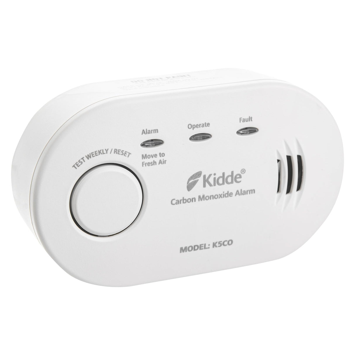 Kidde 5CO Carbon Monoxide Alarm and Detector with AA Batteries - 10 Year Sensor Life CO Alarm for Home