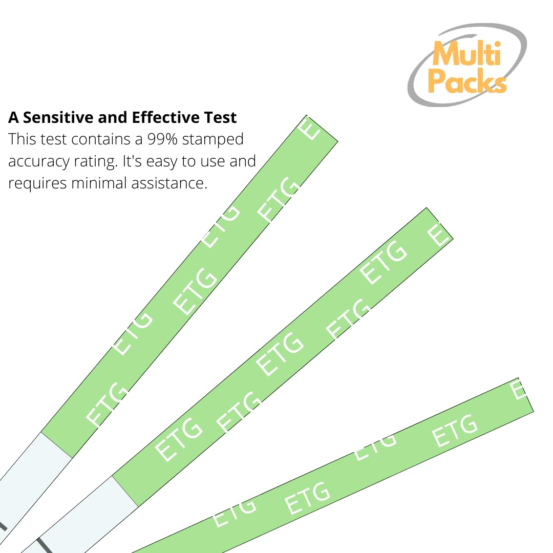 12 Panel Now ETG Alcohol Strips - 80 Hour Detection Time, Rapid Detection with High Sensitivity, Instant Read, Results Within 5 Minutes (Pack of 25)