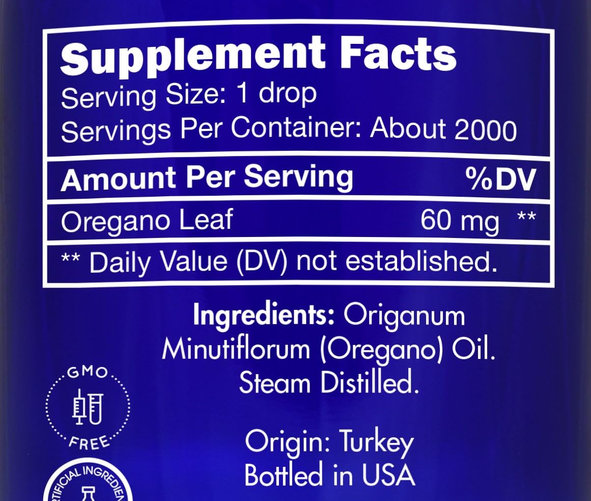 Zongle Therapeutics Oregano Oil, Food Grade, Safe for Ingestion, Edible, for Drops, Kids – 100% Pure, Oregano Essential Oil, 4 OZ