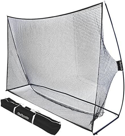 GoSports Golf Practice Hitting Net - Choose Between Huge 10 x7 ft or 7 x7 ft Nets -Personal Driving Range for Indoor or Outdoor Use - Designed by Golfers for Golfers