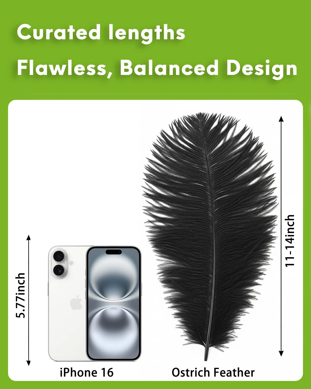 NEWONG 30pcs Black Ostrich Feathers Natural Bulk 11-14inch(28-35cm) Vase Craft Wedding Home Party Centerpieces Christmas Day Decoration