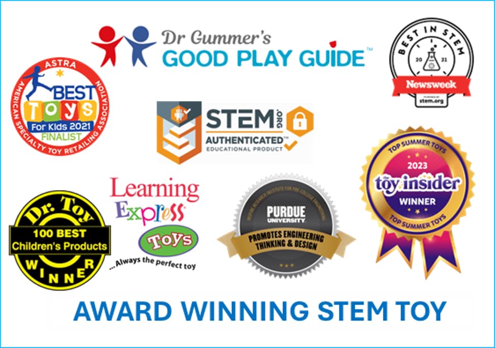 SNAP CIRCUITS Jr. SC-100 STEM Electronics Kit, 100+ Projects, Ages 8+