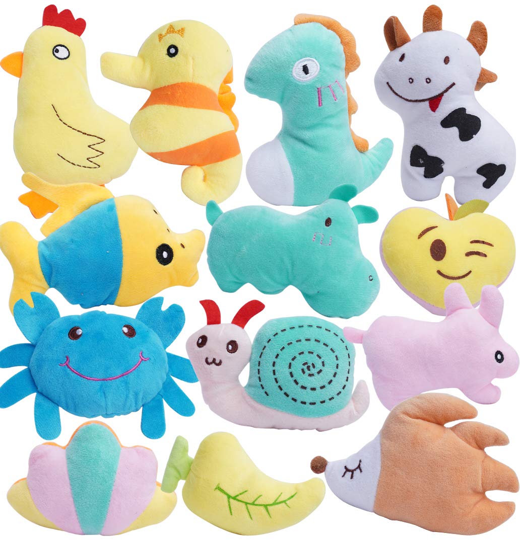 HDMOTU Pack of 26 Soft Small Medium Dog Squeaky Toys for Puppy
