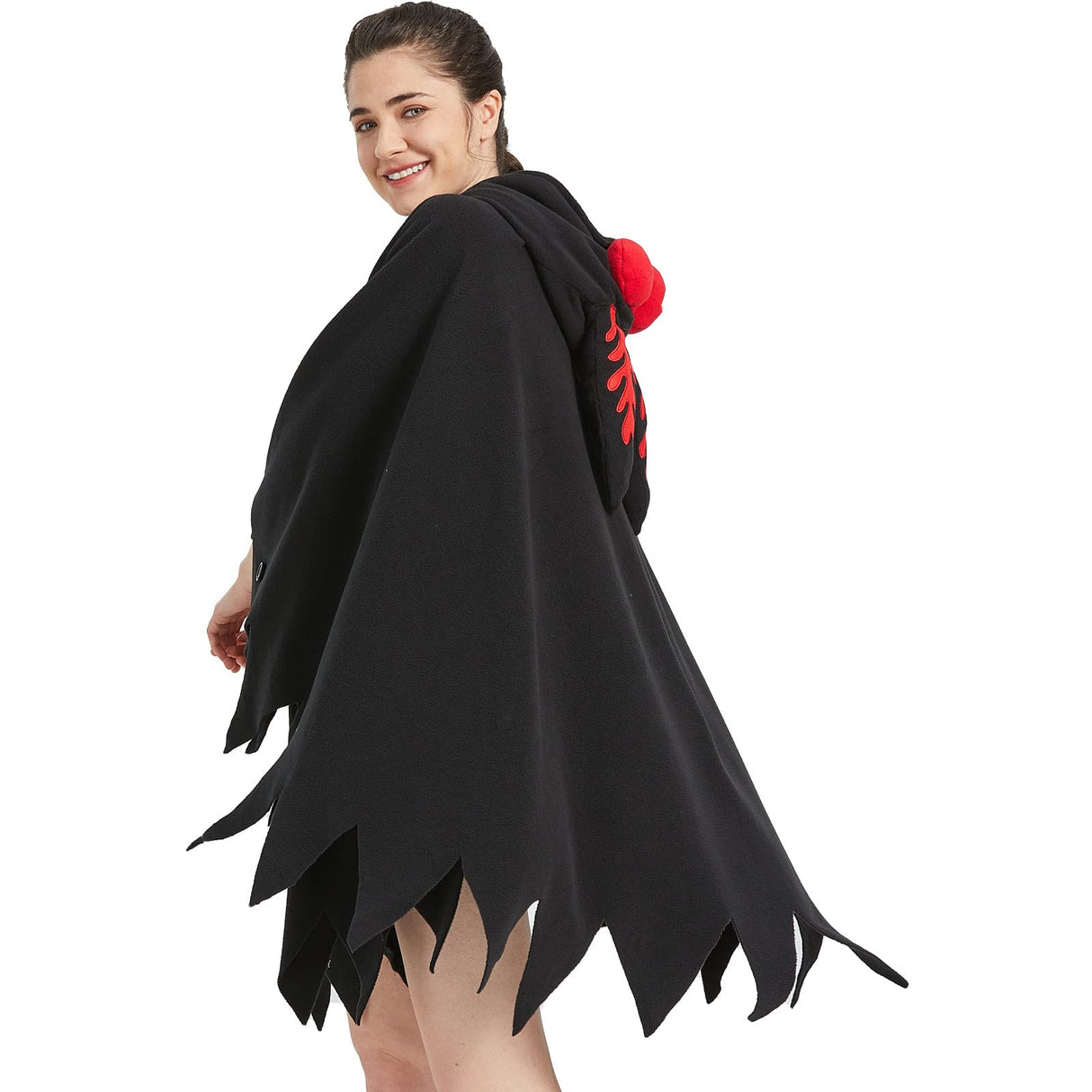 Unisex Mothman Costume Mothman Cosplay Hooded Christmas Costumes Party Cape