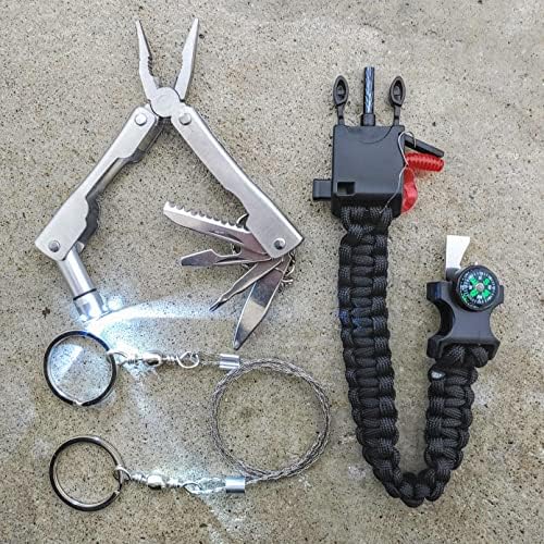 Breakwater Supply™ Waterproof First Aid Kit Dry Bag Bug Out Bag Preloaded with Emergency Survival Prepper Supplies for Boating, Camping, Fishing + Carabiner, Floating, Reflective, AFAK/IFAK Trauma Kit