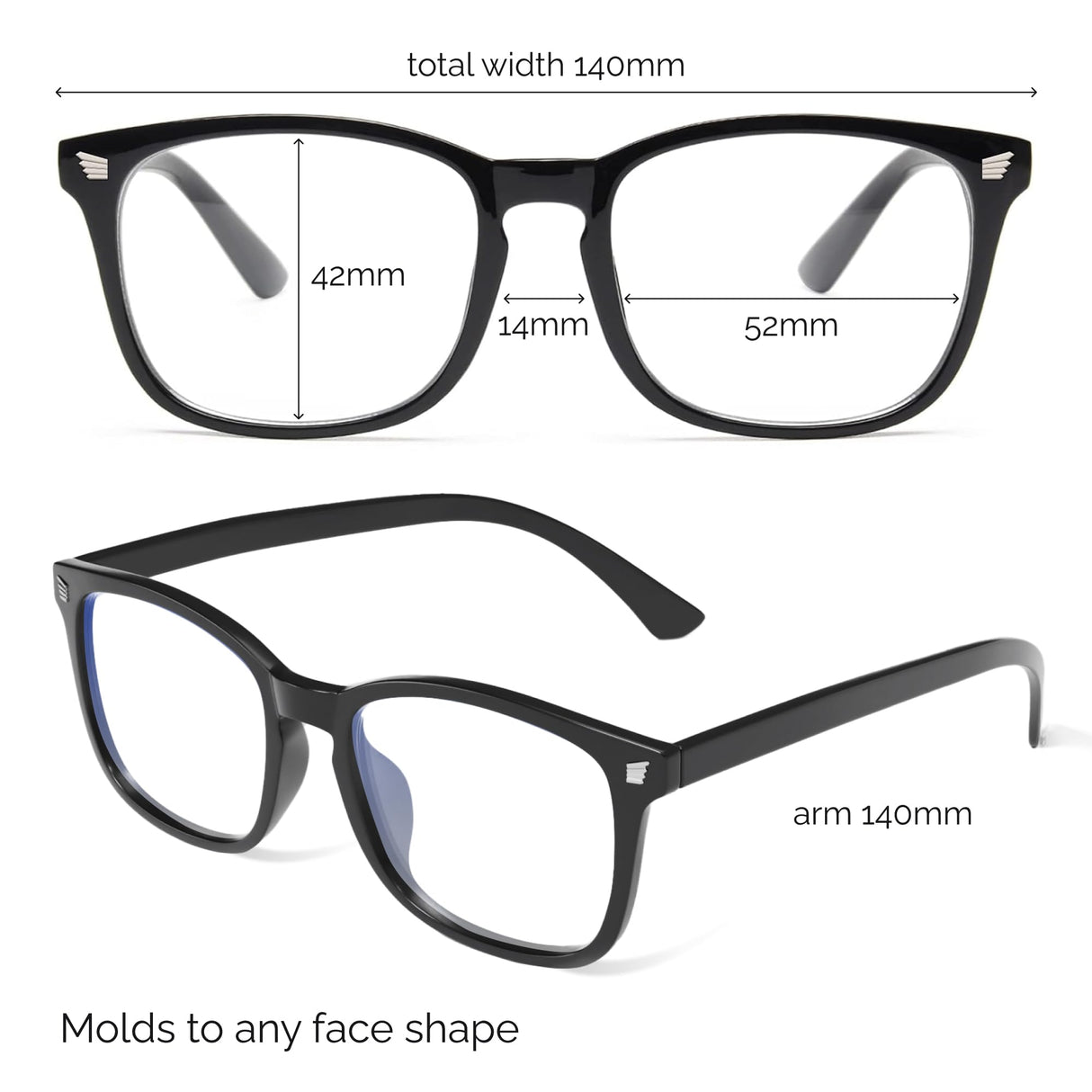livho High Tech Blue Light Glasses - Advanced up to 99% Blue Light Blocking Computer Glasses - Anti Eyestrain & UV Glare Protection