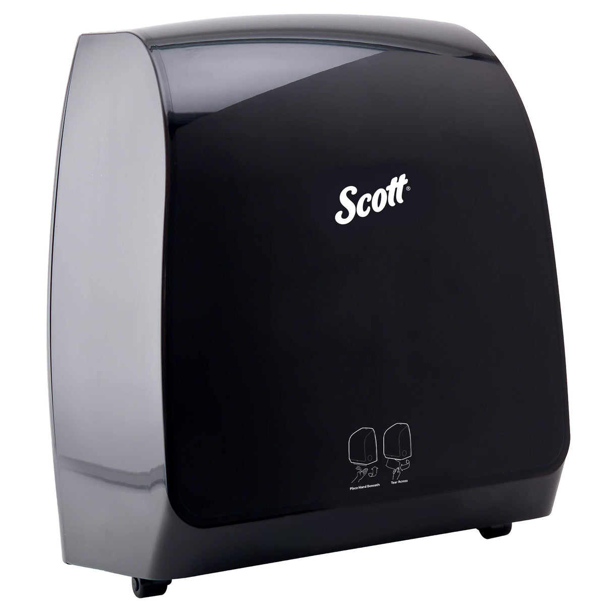 Scott Professional Automatic Hard Roll Paper Towel Dispenser (34348), Black, Wall Mounted, for ScottPro Blue Core Commercial Hand Towels (Qty 1)