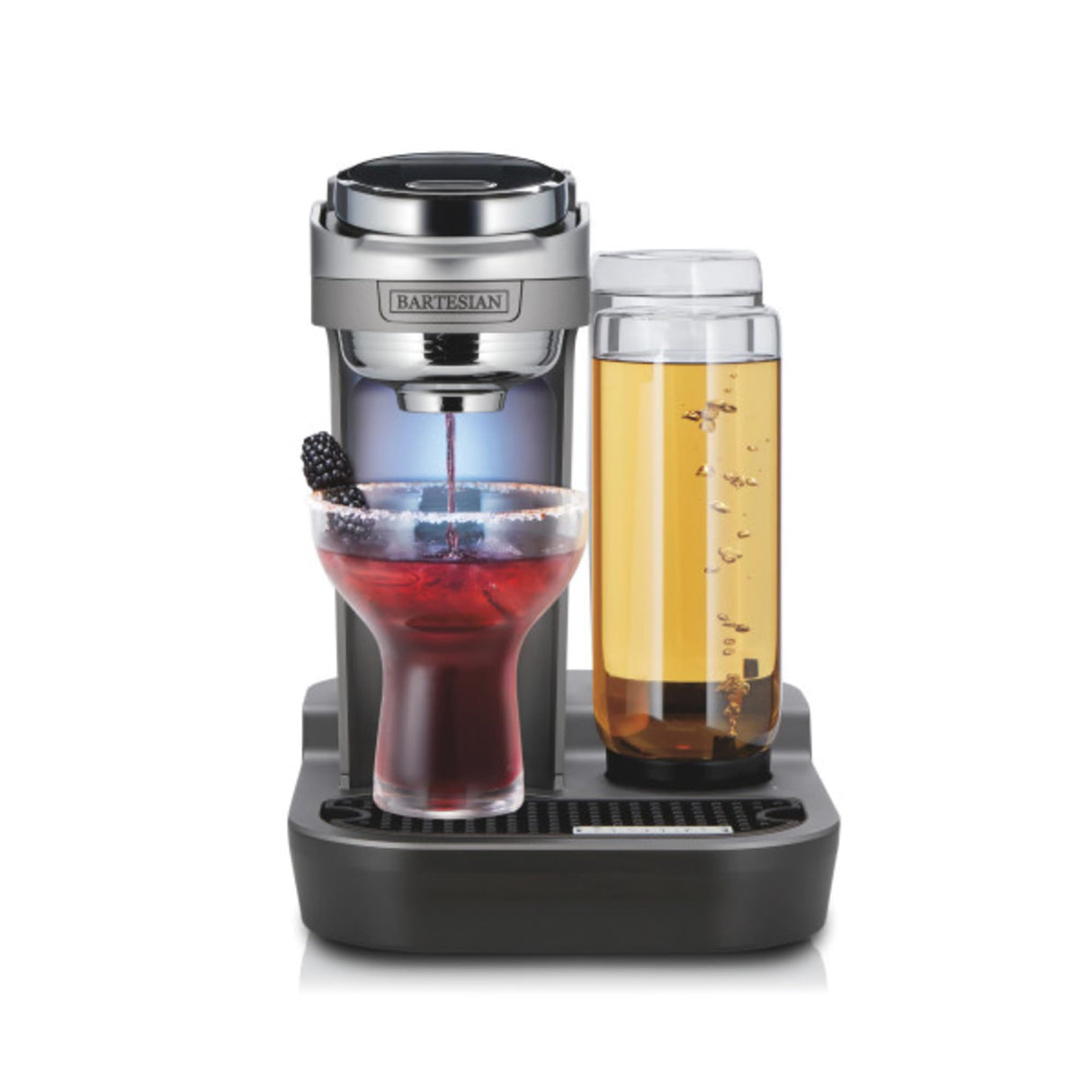 Bartesian Duet Cordless Cocktail Machine and Margarita Maker - Compact Home Bartender Mixologist Drink Mixer with 2 Glass Spirit Bottles - Automatic Machine Makes 500 Premium Cocktails Per Charge