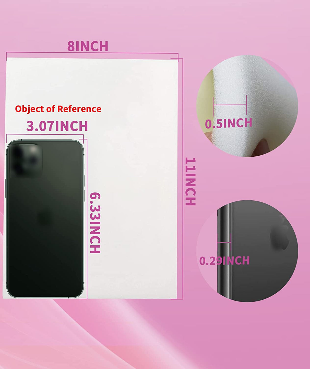 Birllaid Lipo Foam Pads, Bbl Foam Boards,Help Out When Using Ab Board Compression Garments Tummy Tuck, 3 Pack Liposuction Surgery Foam Sheet for Recovery