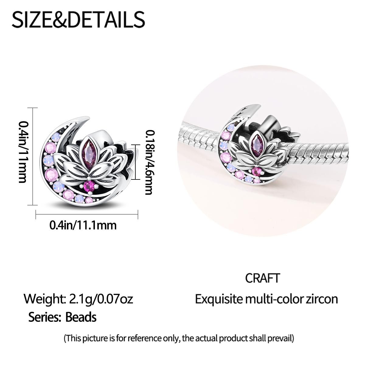HappyStar 925 Sterling Silver Charms for Bracelets and Necklaces,Combination Dangle Pendants Beads Charms Jewelry Gift for Couples Sisters.(With Spacer Beads)