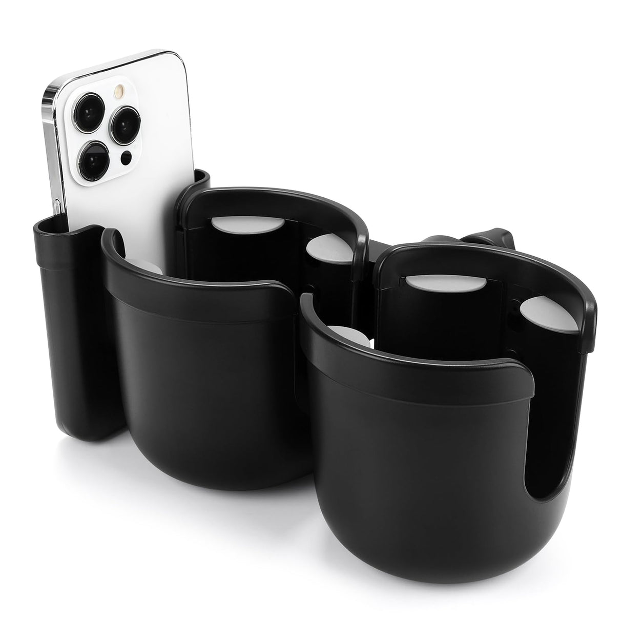 Accmor 2-in-1 Walker Cup Holder with Phone Holder, Wheelchair Cup Holder, Rollator Cup Holder, Cup Phone Holder for Walker, Wheelchair, Rollator, Mobility Scooter