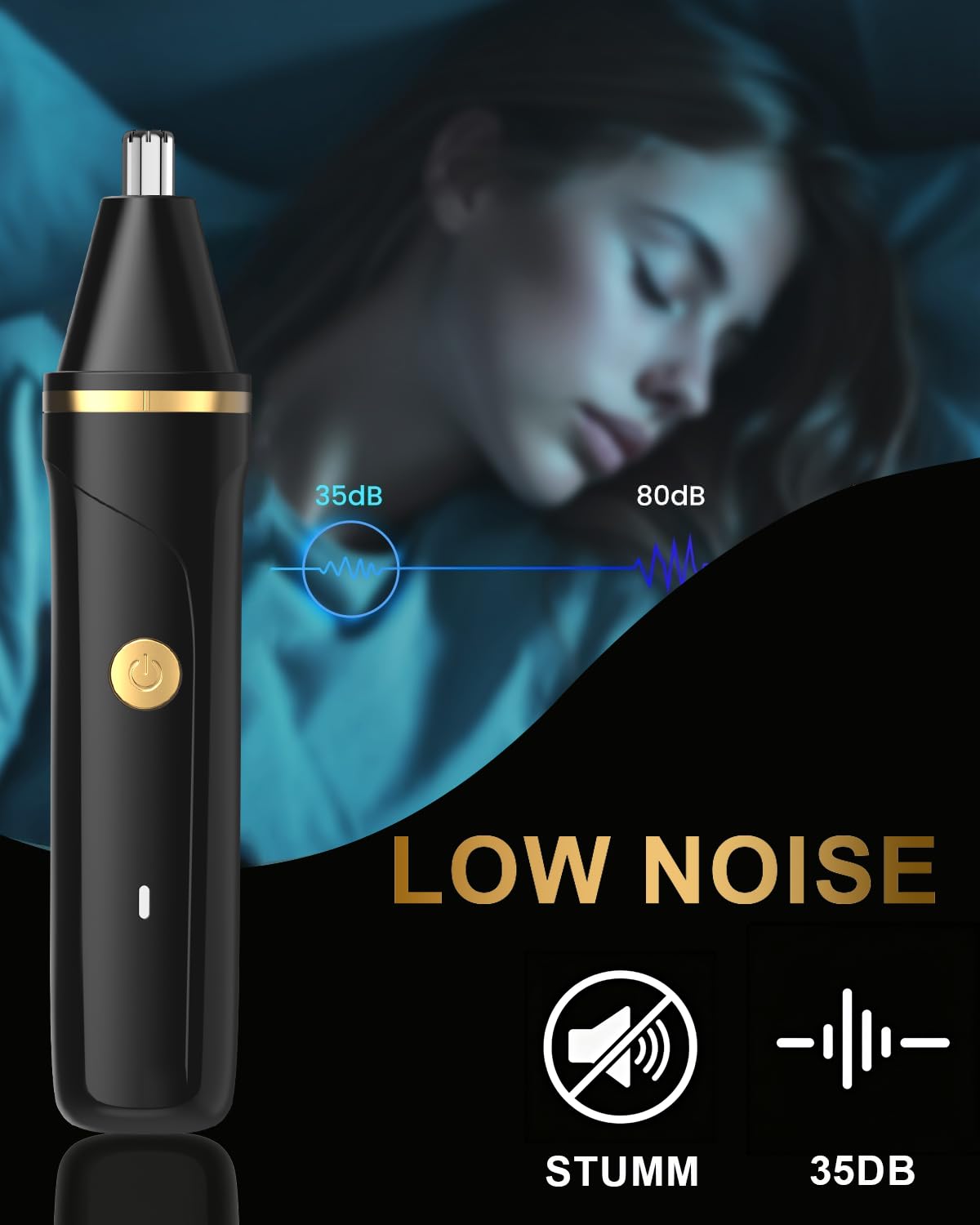 Body Hair Trimmer for Men, Manscape 3-in-1 Electric Razor Groin Groomer,IPX7 Waterproof Wet/Dry,Versatile Hair Trimmer for Ball/Beard/Nose,USB Rechargeable & Nose/Shaves Head,Christmas Gifts for Men