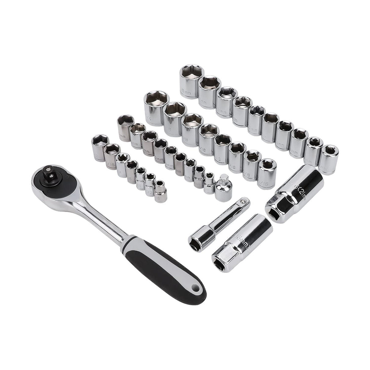 Amazon Basics 173-Piece General Household Hand Tool Set with Storage Case, Portable Tool Kit for Home Maintenance and Everyday Repairs