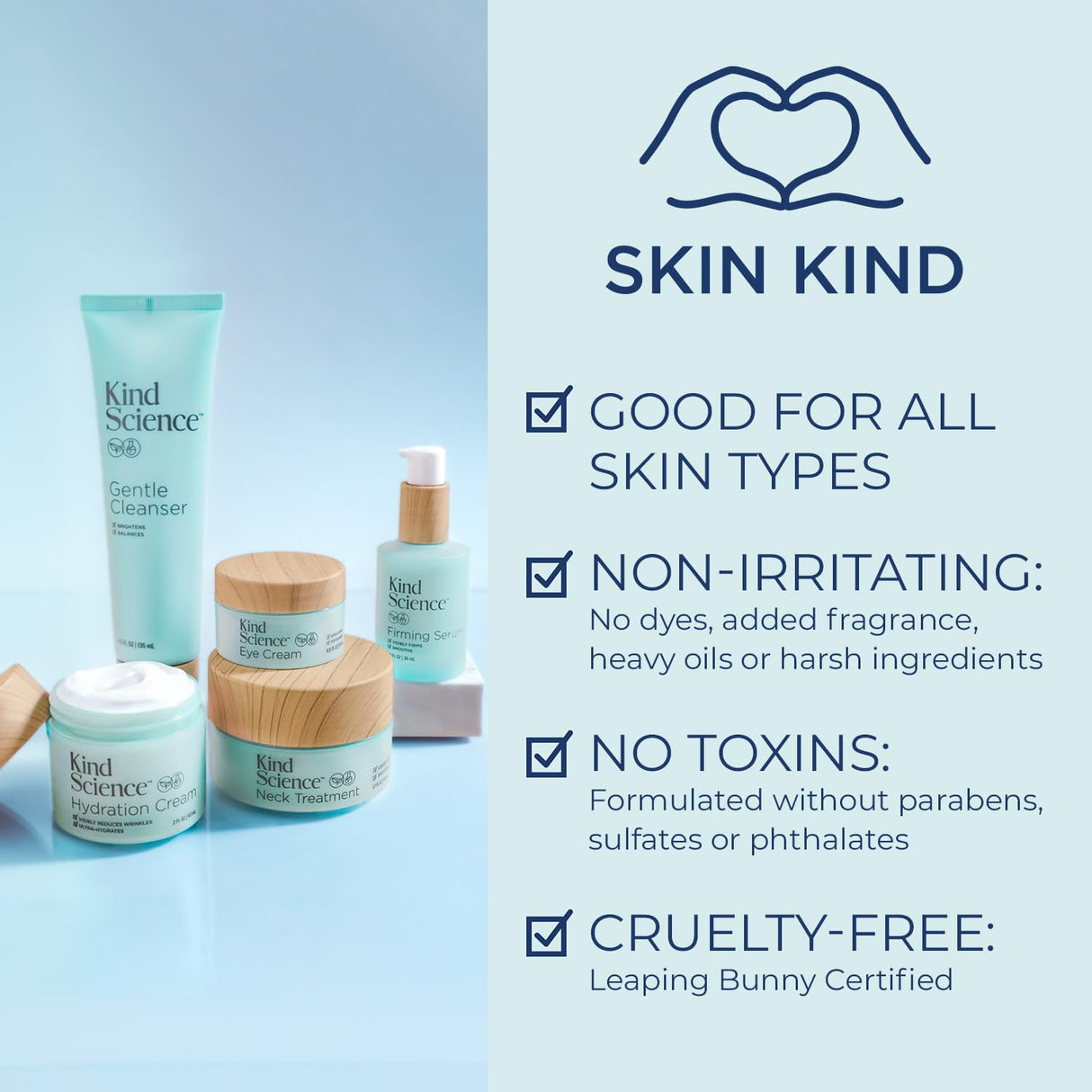 Kind Science Overnight Repair Night Moisturizer for Face - Night Cream for Women Anti Aging to Re-Energize & Hydrate Look of Tired Skin with Niacinamide & Shea Butter - Fragrance Free, Cruelty Free