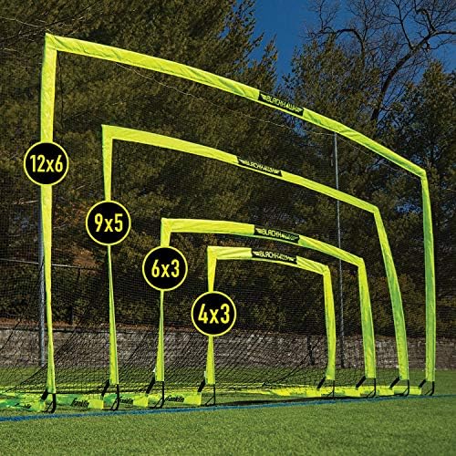 Franklin Sports Blackhawk Backyard Soccer Goal - Portable Pop Up Soccer Nets - Youth + Adult Folding Indoor + Outdoor Goals - Multiple Sizes + Colors - Perfect for Games + Practice