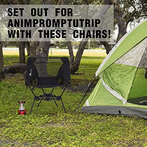 MOON LENCE Portable Camping Chair Backpacking Chair - The 4th Generation Ultralight Folding Chair - Compact, Lightweight Foldable Chairs for Hiking Mountaineering, Beach