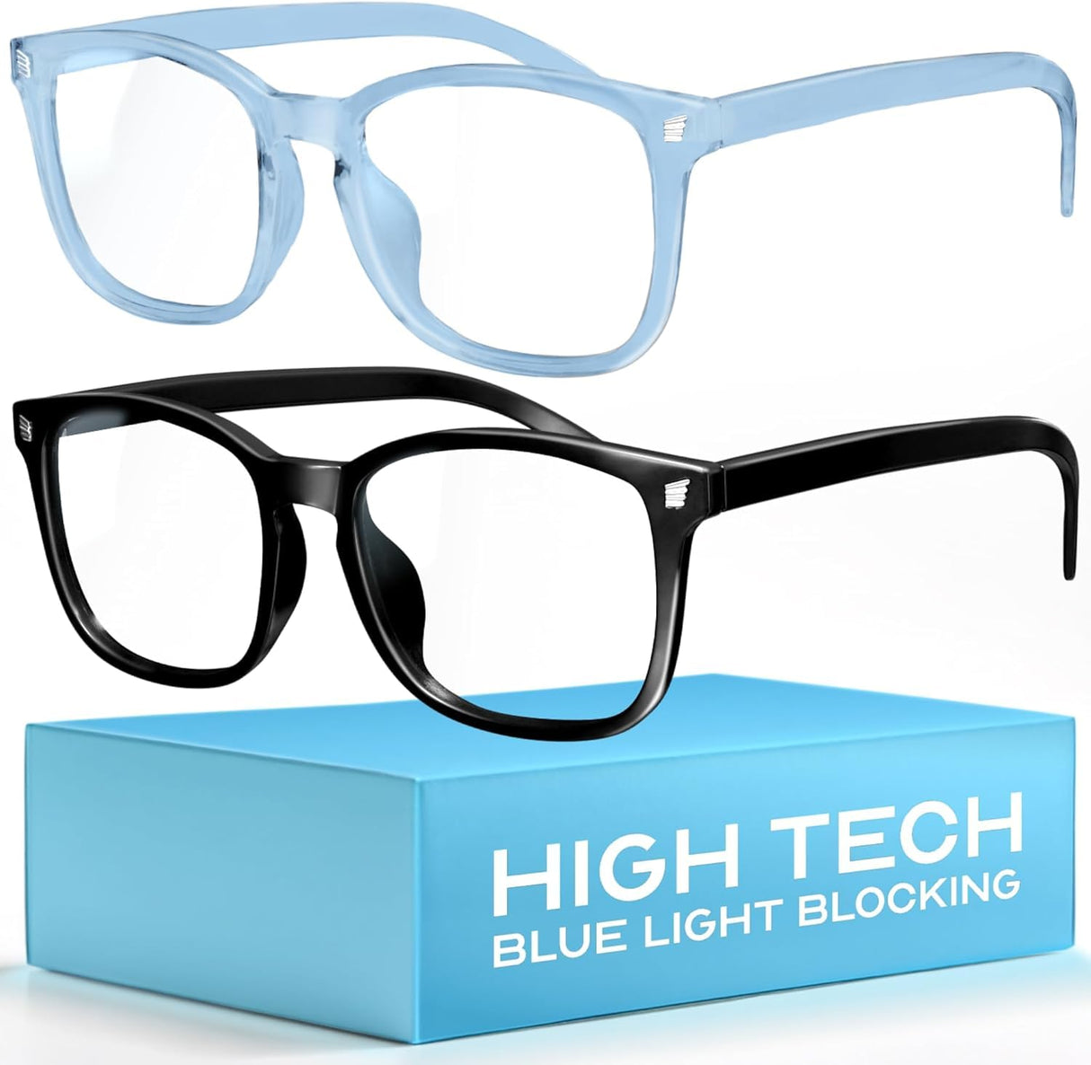 livho High Tech Blue Light Glasses - Advanced up to 99% Blue Light Blocking Computer Glasses - Anti Eyestrain & UV Glare Protection