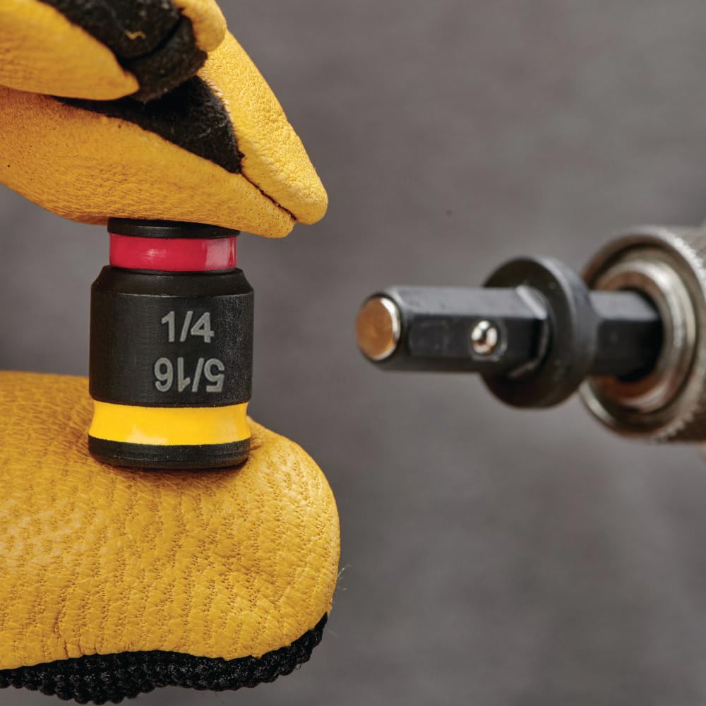 Malco C-RHEX MSHC 1/4" & 5/16" SAE 2-Pack, Cleanable, Reversible, Magnetic Impact Rated Hex Chuck Driver