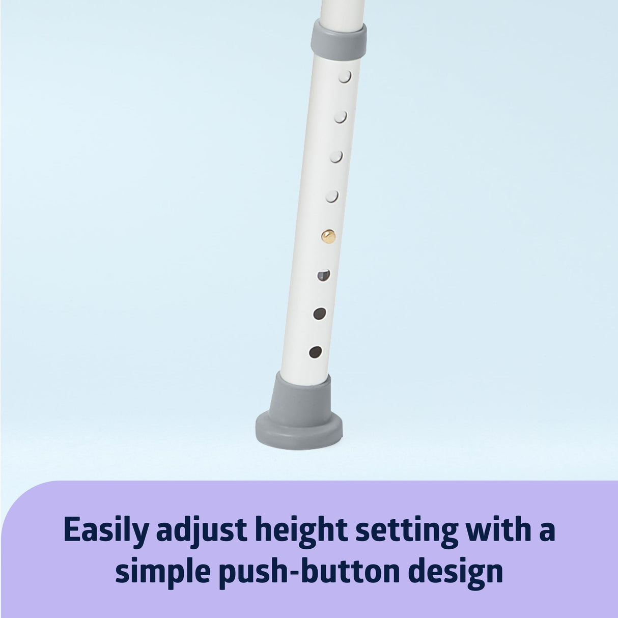 Medline Shower Chair Without Back, Bath Bench Supports up to 400 lbs, Gray