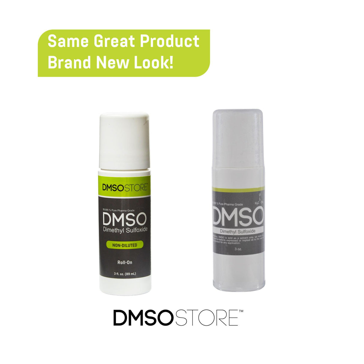 DMSO 3 oz. Roll on 8 Bottle Special Non-diluted 99.995% Low Odor Pharma Grade Liquid in a BPA Free Container
