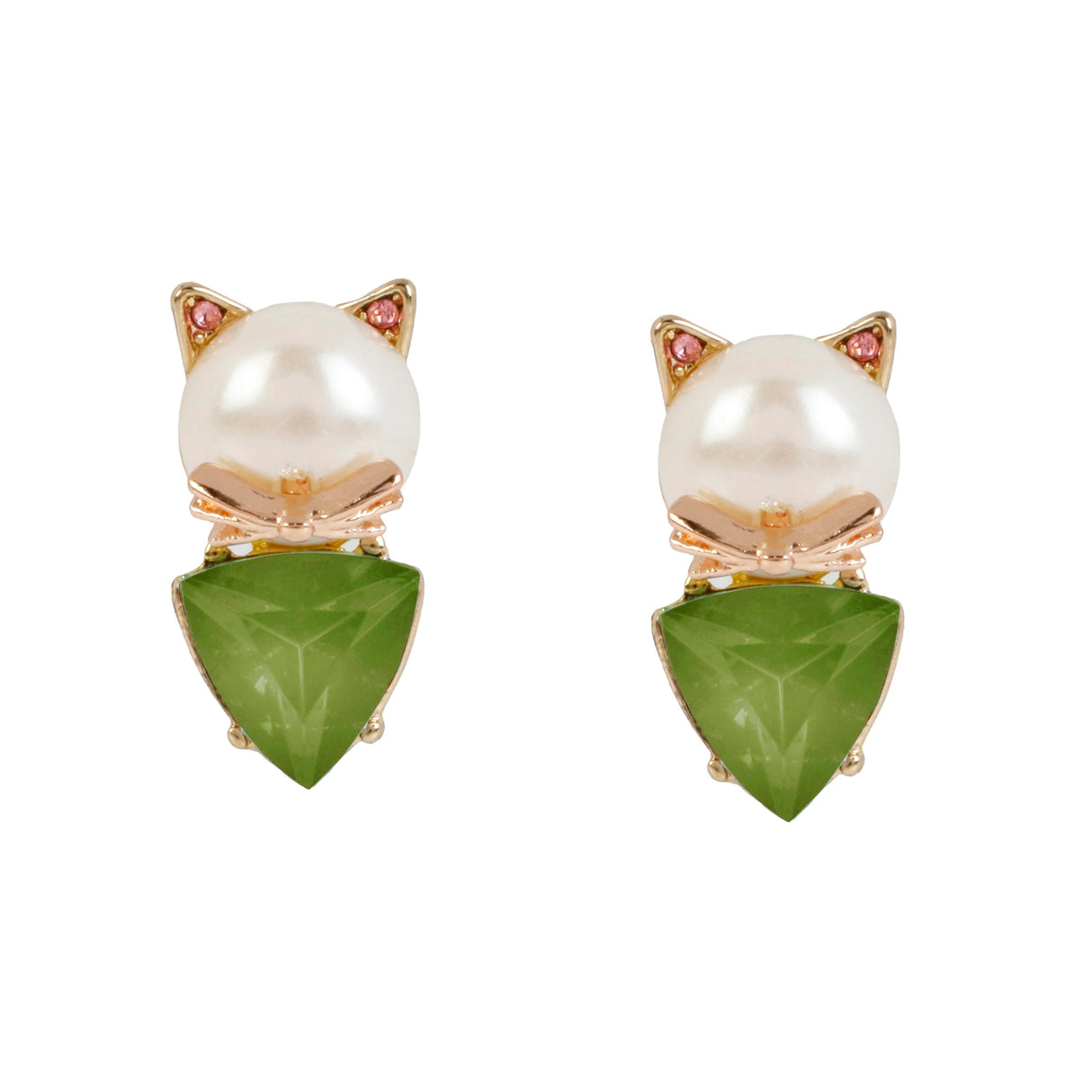 Betsey Johnson Cat Stud Earrings