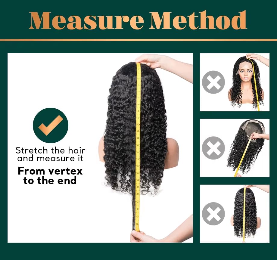 Deep Wave Lace Front Wigs Human Hair 200% Density 20 Inches HD Deep Wave Wig Human Hair Lace Front Wigs Deep Curly Human Hair Wig For Women 13x4 Deep Wave Frontal Wig Pre Plucked With Baby Hair