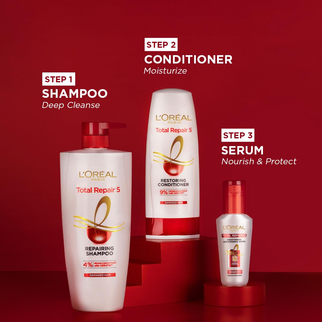 L'Oreal Hair Expertise Total Repair 5 Shampoo, 175Ml 180Ml