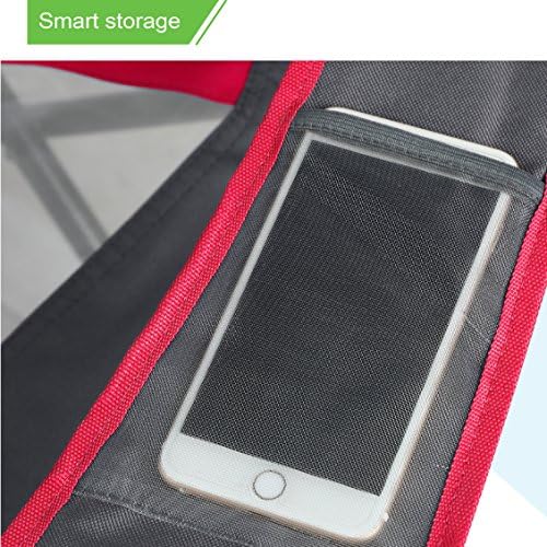 ALPHA CAMP Heavy Duty Canopy Lounge Chair Sunshade Hiking Travel Chair with Cup Holder