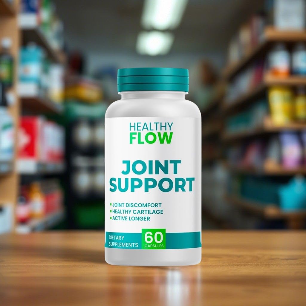 (2 Pack) Healthy Flow Joint Support Capsules - All Natural Advanced Supplement - Official Healthyflow Pills for Daily Lifestyle (120 Capsules)