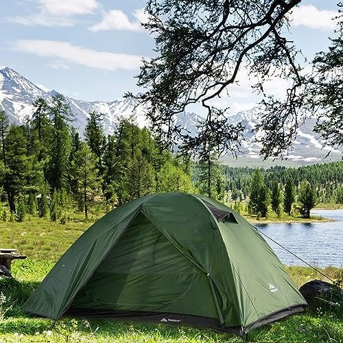 Forceatt Camping Tent 2/3/4 Person, Professional Waterproof & Windproof Lightweight Backpacking Tent Suitable for Outdoor,Hiking,Camping, Mountaineering and Travel