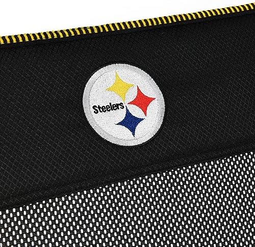 Kijaro Sports Fan Folding Chair, 26" L x 35.5" W x 37" H, Pittsburgh Steelers