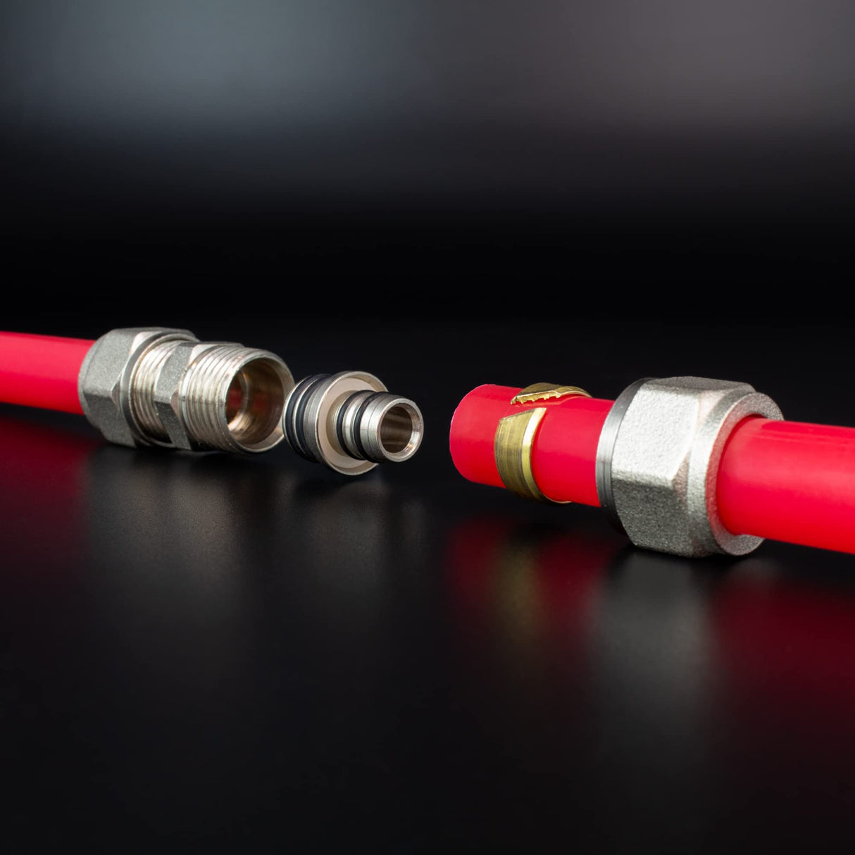 Kudos-Trading - Repair Coupling for Water Underfloor Heating Pipe 12mm Pipe Fixing Connector Repairing Pert-Al Pert and Pex 12mm x 1.6mm to 12mm x 1.6mm