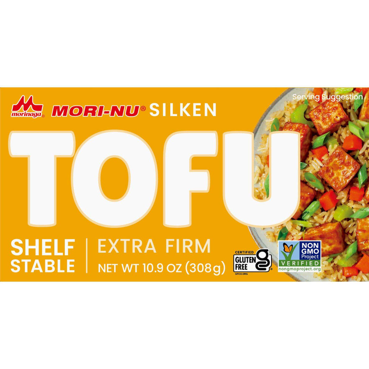 Mori-Nu Silken Tofu Extra Firm, Velvety Smooth and Creamy, Low Fat, Gluten-Free, Dairy-Free, Vegan, Made with Non-GMO soybeans, KSA Kosher Parve, Shelf-Stable, Plant protein, 10.9 oz x 12 Packs