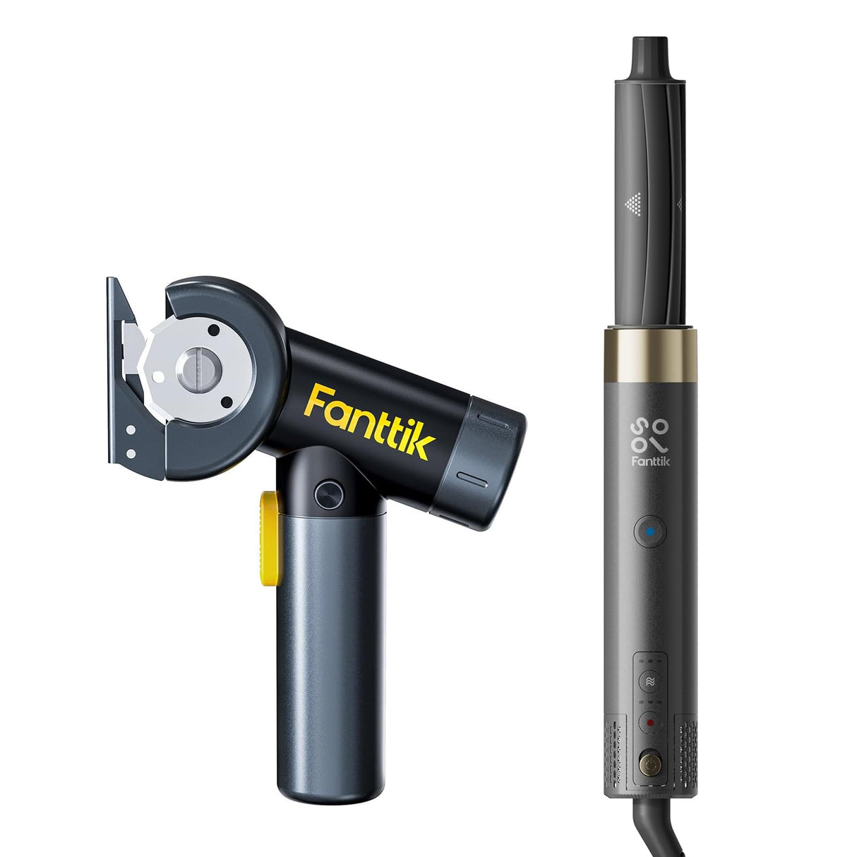 Fanttik C8 Nano 3.7V Cordless Electric Scissors & FanttikSolo 6 in 1 AirWave Air Auto Wrap Styler