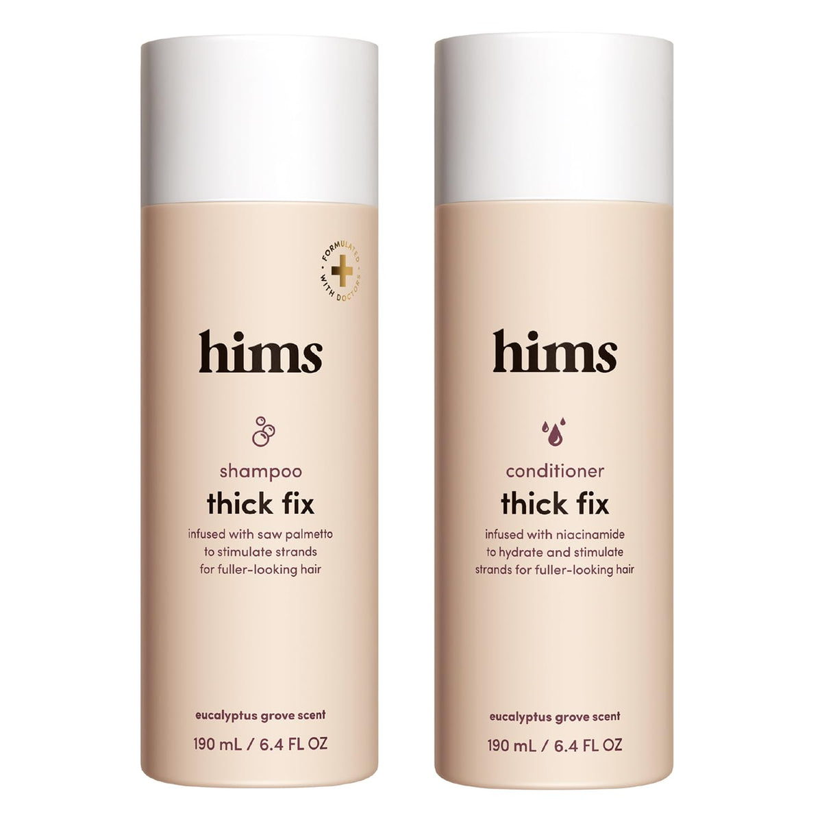 hims Thick Fix Shampoo & Conditioner, Saw Palmetto, Eucalyptus, 6.4 fl oz