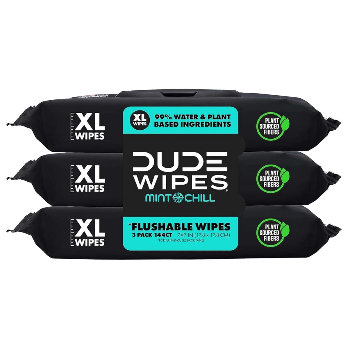 DUDE Wipes - Flushable Wipes for Adults - 6 Pack, 288 Wipes - Odor Destroyer XL Adult Wet Wipes - Deodorizing with Clean Scent - Up to 24 Hours of Odor-Destroying Technology