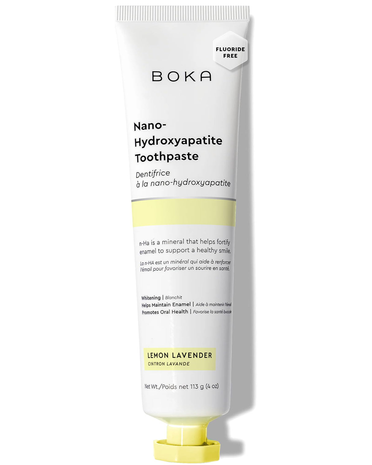 Boka Fluoride Free Toothpaste Nano Hydroxyapatite, Helps Remineralize, Appropriate for Sensitive Teeth, Whitening - for Adult, Kids Oral Care - Refresh Mint Flavor, 4 Fl Oz 3Pk